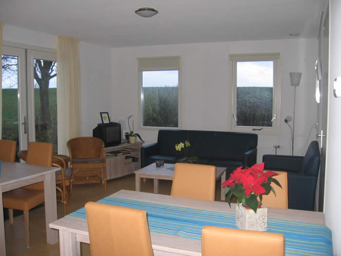 Huiskamer B&B minicamping De Bakspieker in Zwolle