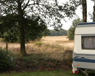 Uitkijk vanaf minicamp[ing De Vennen in Beilen