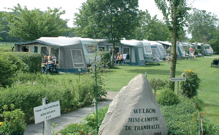 Minicamping De Tramhalte in Esbeek, Noord Brabant
