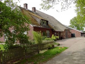 Boerderij van minicamoing De Broak in Twent, provincie Overijssel