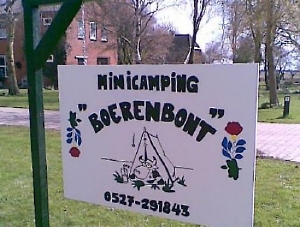Boerencamping Boerenbont in Blokzijl, mini camping in Overijssel