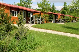 Chalets op minicamping Bruyère in de Dordogne