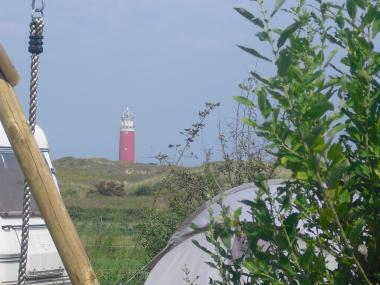 Boerderijcamping De Duinen in De Cocksdorp op Texel, provincie Noord-Holland